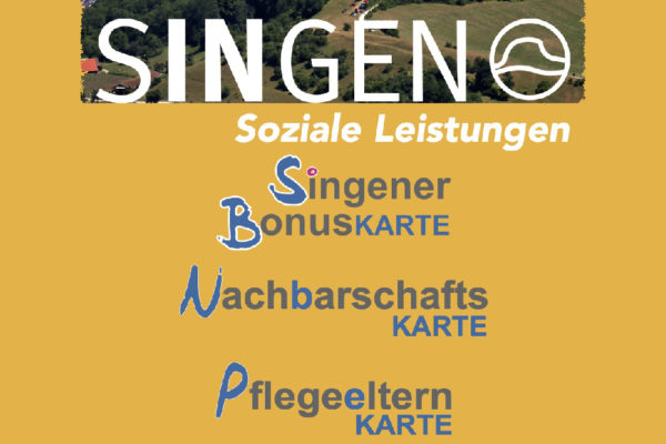 Soziale Leistungen mit Singener Bonuskarte